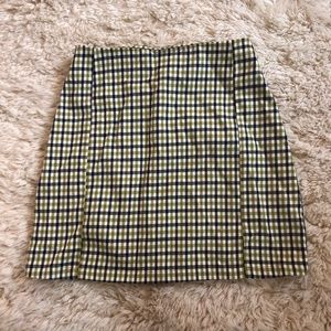 Gingham Mini Skirt